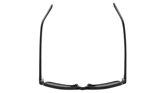 Lunettes de soleil Alternance Femme Noir Rectangle alt25215 Dessus