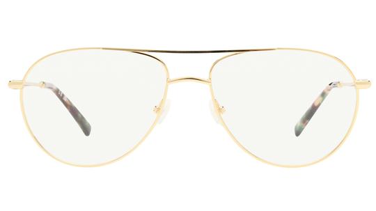 Lunettes de vue Longchamp Femme Or Aviateur Lo2171 Face