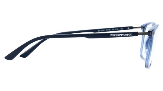 Lunettes de vue Emporio Armani Homme Bleu Rectangle Ea3237 Droite