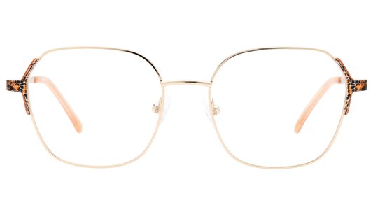 Lunettes de vue Baïa Femme Or Carré Baa2408 Face