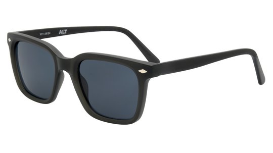 Lunettes de soleil Alternance Homme Noir Rectangle Alt25206 Trois-Quart