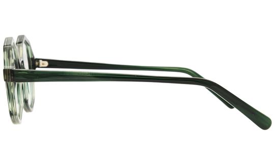 Lunettes de vue La Collection des Lunetiers Homme Vert Ronde STEPHANE Gauche