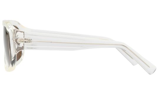 Lunettes de soleil Alternance Homme Transparent Rectangle alt25218 Gauche