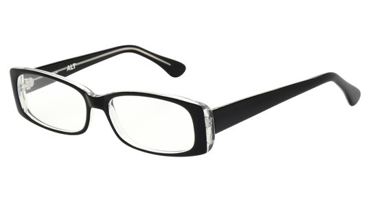 Lunettes de vue Alternance Femme Noir Rectangle Alt21104 Trois-Quart