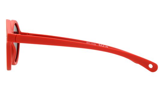 Lunettes de soleil VIP Enfant Rouge Ronde Vip2513 Gauche