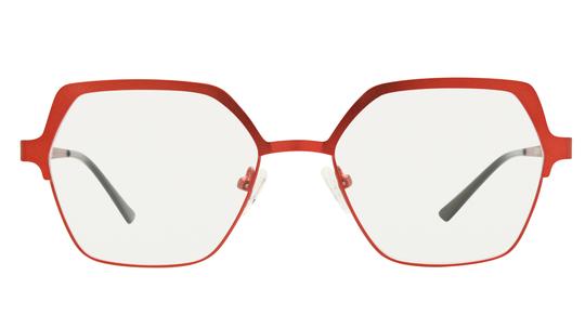 Lunettes de vue Alternance Femme Rouge Carré alt25111 Face