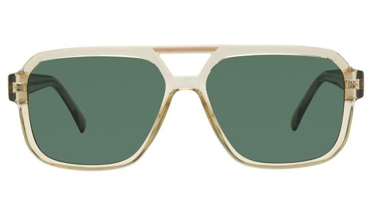 Lunettes de soleil Alternance Homme Jaune Aviateur Alt26211 Face