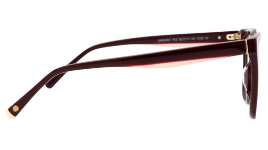 Lunettes de vue Jasma Femme Rouge Carré Jas2407 Droite