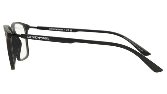 Lunettes de vue Emporio Armani Homme Noir Rectangle EA3237 Gauche
