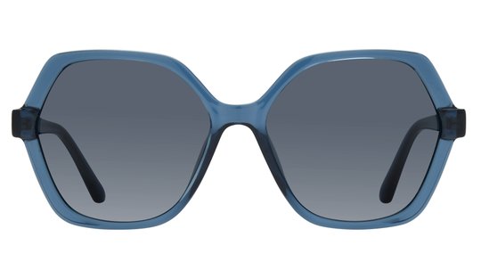 Lunettes de soleil Alternance Femme Bleu Carré Alt25202 Face