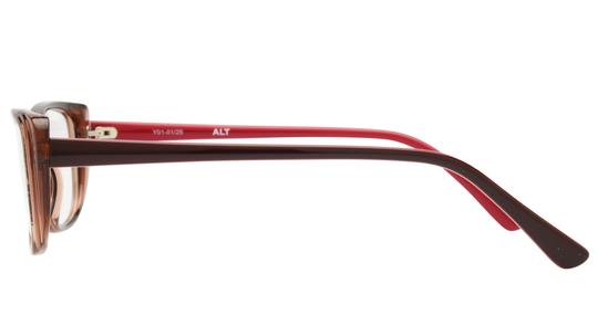 Lunettes de vue Alternance Femme Marron Rectangle alt25112 Gauche