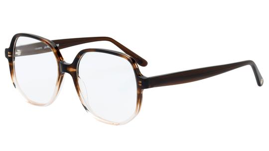 Lunettes de vue La Paresseuse Femme Marron Carré Par2604 Trois-Quart