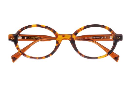 Lunettes de vue Eleven Paris  Ecaille Ovale EPAA176C59 Face