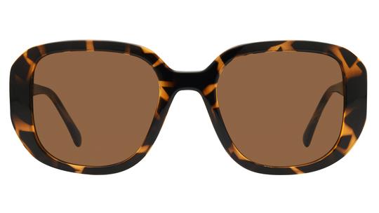 Lunettes de soleil Alternance Femme Ecaille Rectangle alt25214 Face