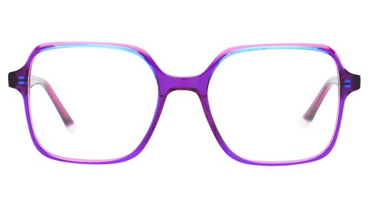 Lunettes de vue Lunatic Femme Rose Carré lun2601 Face