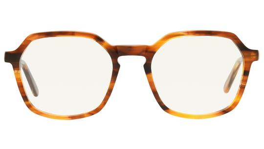 Lunettes de vue La Collection des Lunetiers Femme Ecaille Angulaire LUCIE Face