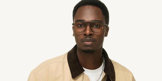 Lunettes de vue Alternance Homme Ecaille Aviateur Alt25116 Face