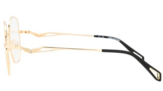 Lunettes de vue Zadig & Voltaire Femme Or Ronde VZV474S Gauche