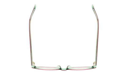 Lunettes de vue Lunatic Femme Transparent Carré Lun2408 Dessus