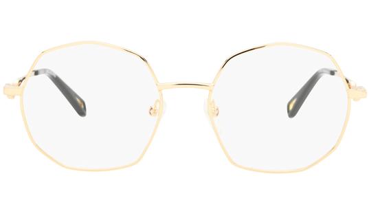 Lunettes de vue Zadig & Voltaire Femme Or Ronde VZV474S Face