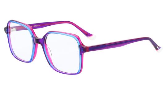 Lunettes de vue Lunatic Femme Rose Carré lun2601 Trois-Quart