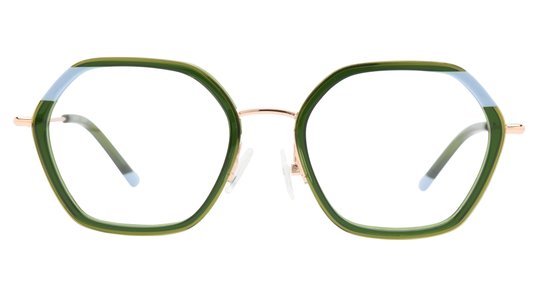 Lunettes de vue Lunatic Femme Vert Carré lunatic Face