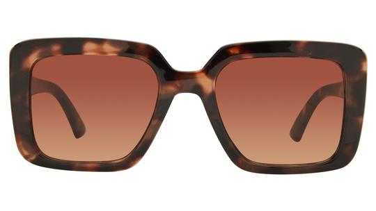 Lunettes de soleil VIP Femme Ecaille Rectangle vip2608 Face