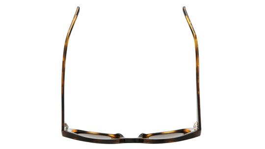 Lunettes de soleil Alternance Femme Ecaille Rectangle alt25214 Dessus