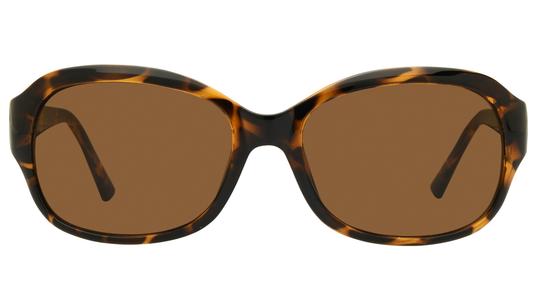 Lunettes de soleil Alternance Femme Ecaille Rectangle alt18205 Face