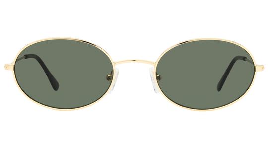 Lunettes de soleil Alternance Femme Or Ovale alt25213 Face