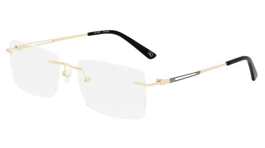 Lunettes de vue Vetyver Homme Or Rectangle ve2502h Trois-Quart
