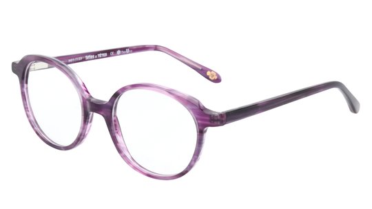 Lunettes de vue têtes à TETES Enfant Violet Papillonnante Tat2408E+ Trois-Quart