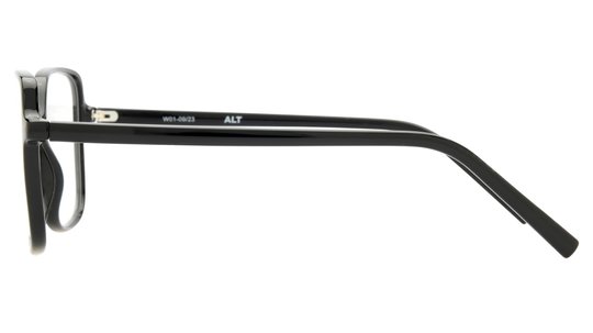 Lunettes de vue Alternance Femme Noir Carré Alt20116 Gauche