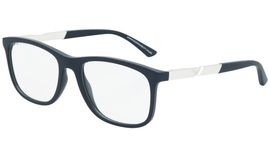 Lunettes de vue Emporio Armani Homme Bleu Rectangle Ea3247 Trois-Quart