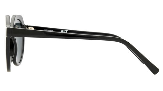 Lunettes de soleil Alternance Femme Noir Ronde Alt24202 Gauche