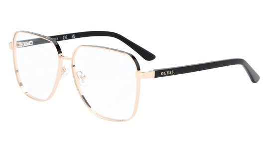 Lunettes de vue Guess Femme Or Carré Gu50125 Trois-Quart