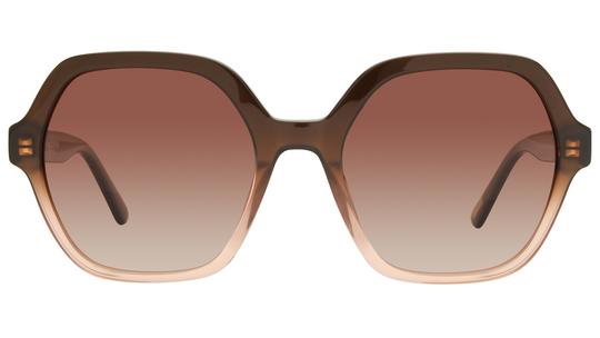 Lunettes de soleil Pol&Sun Femme Marron Tonneau Pos2605 Face