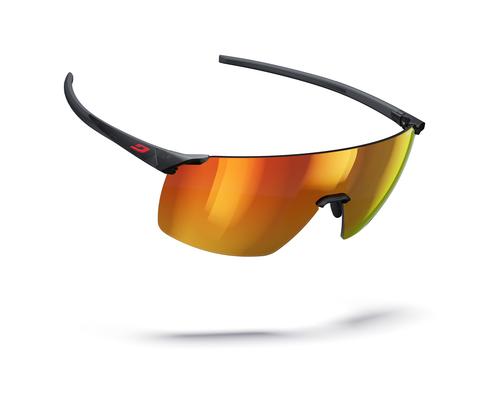 Lunettes de soleil  Mixte Noir Sport Faster Dessus